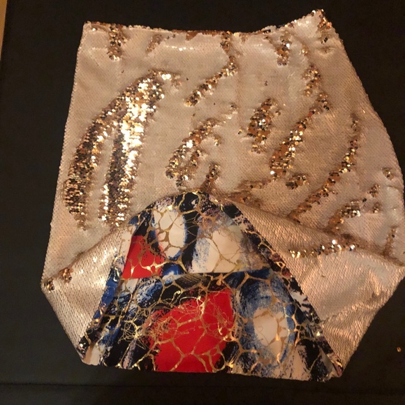 Stardust Love Sequin hoodie Infinity Scarf reversible - Picture 1 of 7